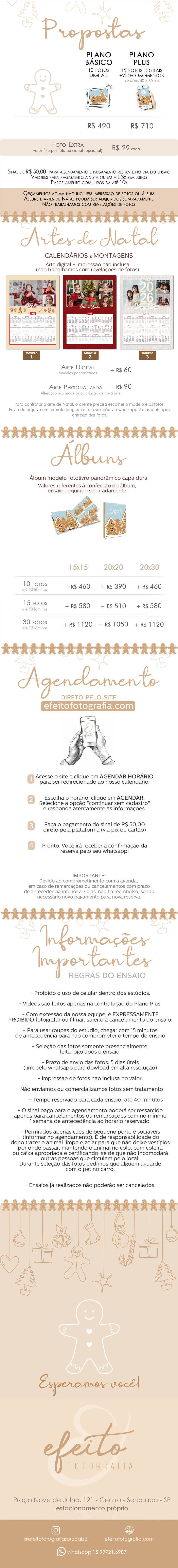 Ensaio de Natal Efeito Fotografia